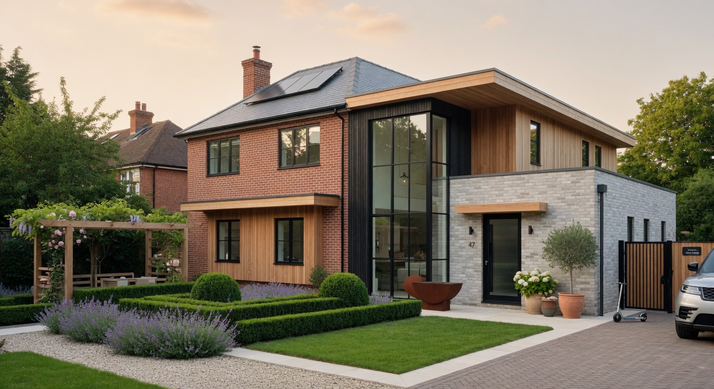 High-quality modern extension and full property refurbishment on a contemporary British family home